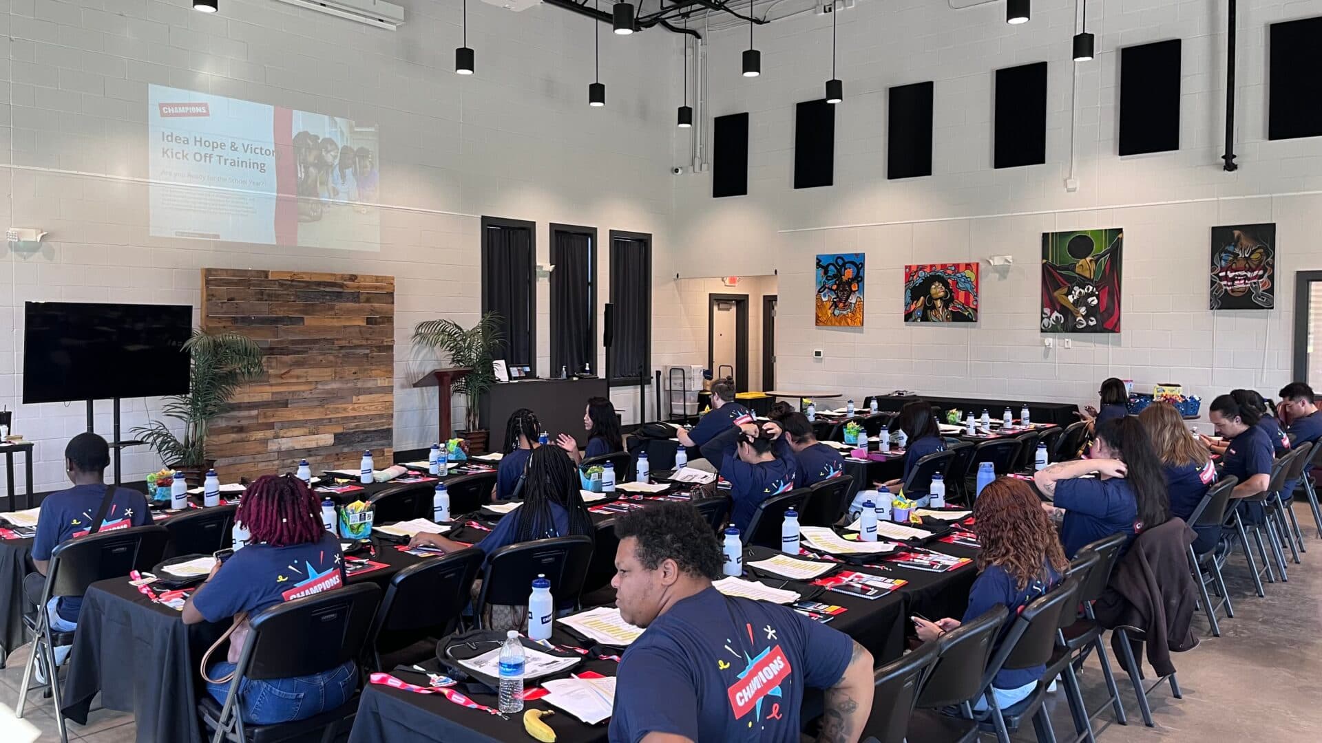 Interior of The Well workspace and event setup